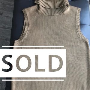 Ralph Lauren Silk Sleeveless Turtleneck
